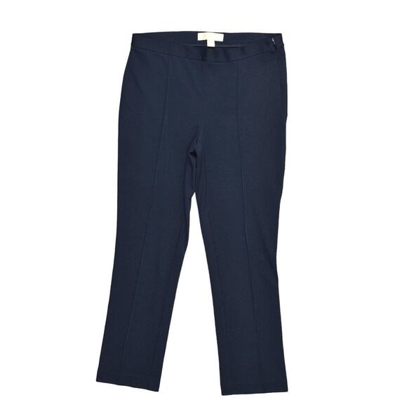 Michael Kors Blue Dress Pants Straight Polyester Size 8 Zip Solid Elegant - Picture 1 of 7